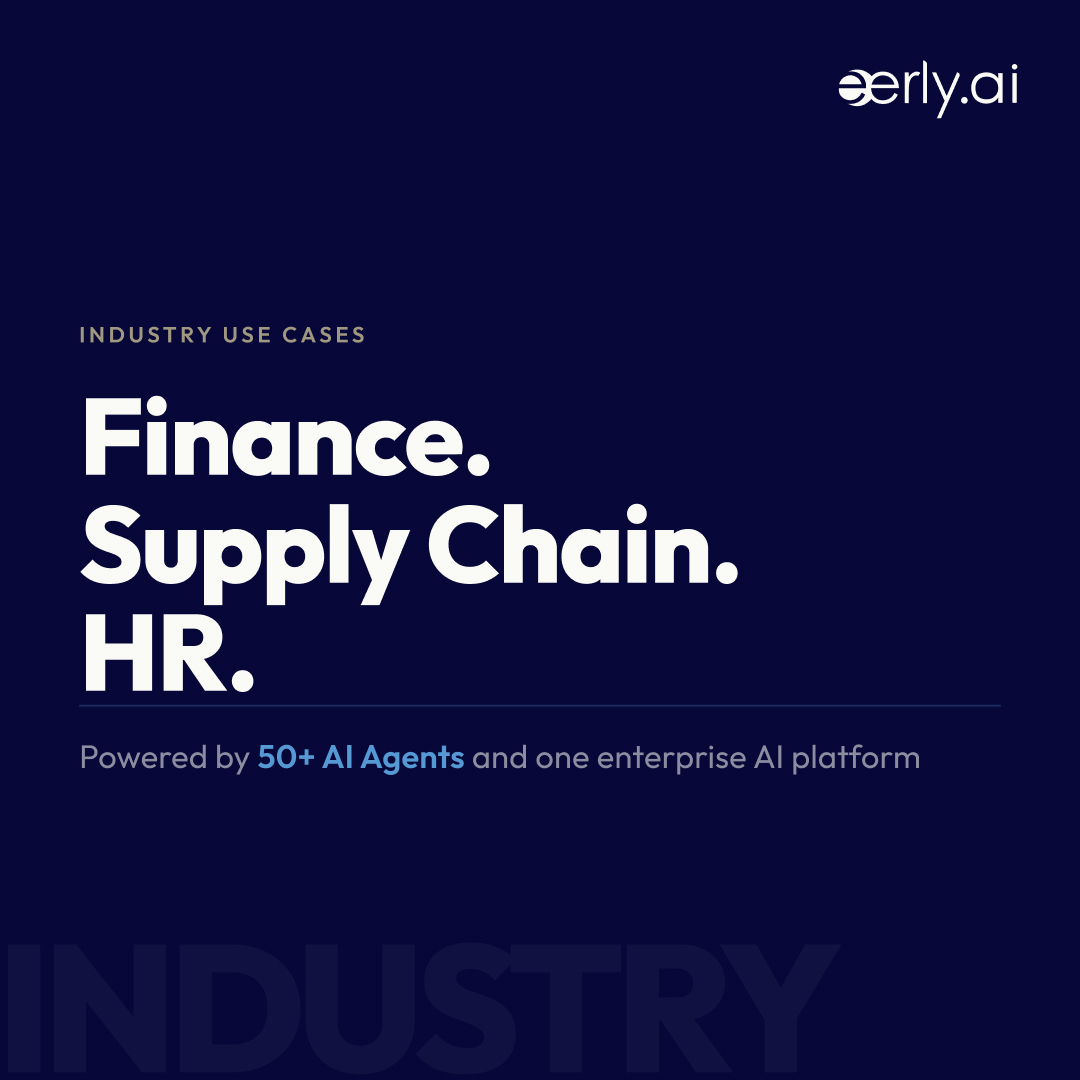 eerlyai's tweet photo. Starting a new Eerly AI series focused on industry-specific AI use cases across Finance, Supply Chain, and Human Resources.

Eerly offers community and enterprise solutions built for real business workflows.

https://t.co/XIWwEjn7sz

#EerlyAI #EnterpriseAI https://t.co/FuwyF0c9G5