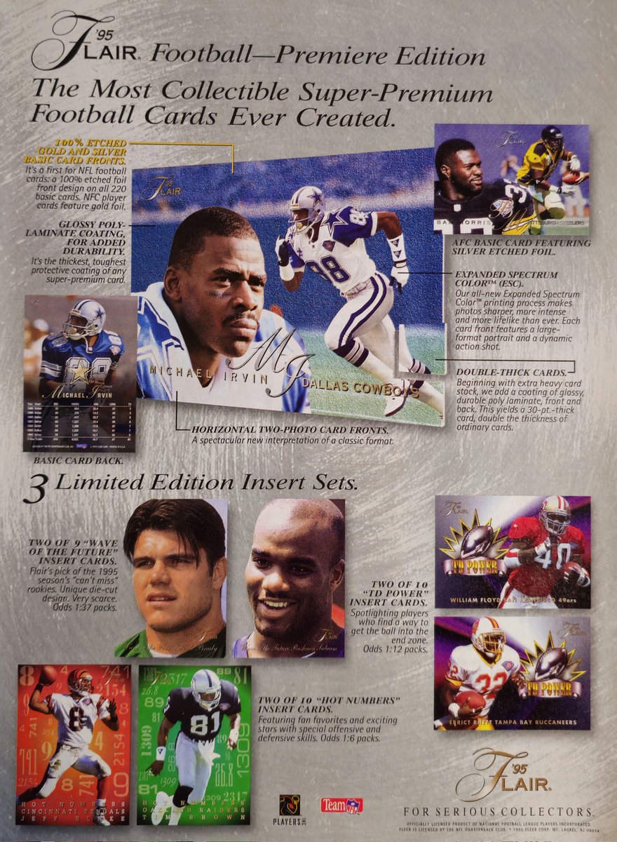 JunkWaxHeroes's tweet photo. 1995 Flair Football https://t.co/4bUYPpBqhO
