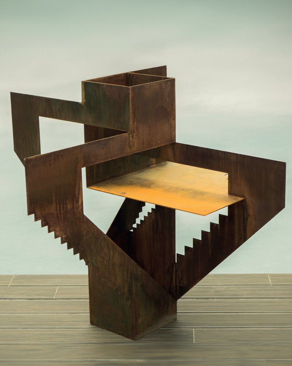 ForgioArt's tweet photo. One sheet. No glue. No waste.

A single gesture, repeated until corten steel.

David Umemoto's Mental Steps — the archaeology of a fold, made visible in matter.

→ https://t.co/yVU1ueGxXB

--

Une feuille. Pas de colle. Pas de déchet.

Un seul geste, répété jusqu'au acier corten.

Mental Steps de David Umemoto — l'archéologie d'un pli, rendue visible dans la matière.

→ https://t.co/yVU1ueGxXB