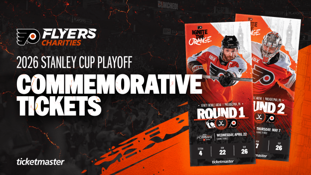FlyersCharities's tweet photo. If you missed purchasing Commemorative Tickets during home playoff games, you can purchase any game ticket now at https://t.co/Y49o9pcdjU! 🎟️

@NHLFlyers | @Ticketmaster https://t.co/K4xUWwUHdZ
