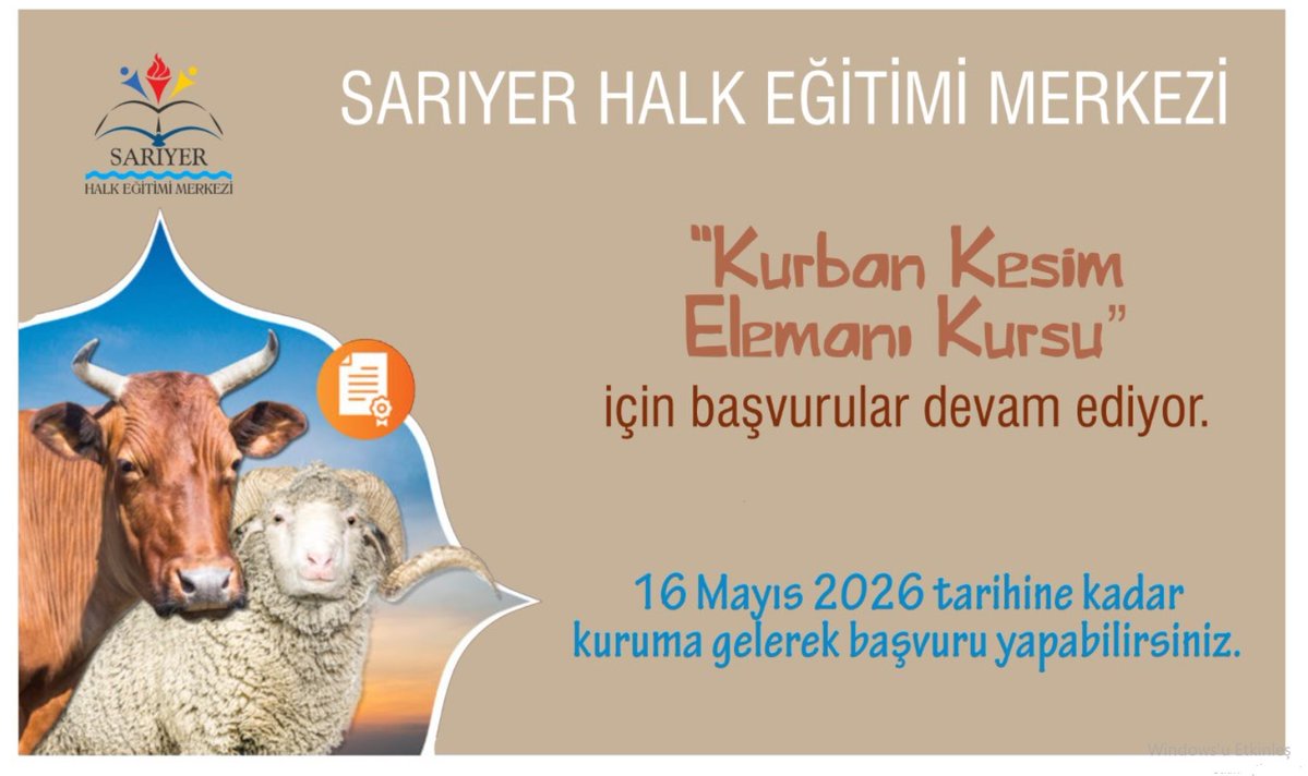 Sarıyer Halk Eğitimi Merkezi tweet media