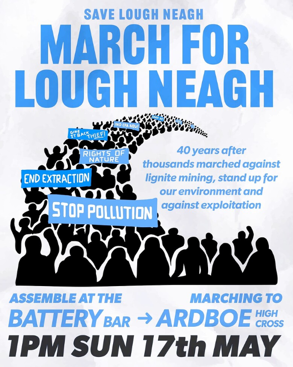 Diem25Ireland's tweet photo. This Sunday  Save Lough Neagh demo 1pm Ardboe https://t.co/wQ89n7GxPk