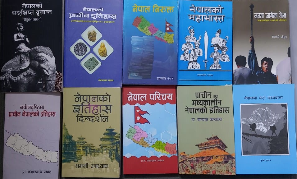 booksphere___'s tweet photo. नेपालको इतिहासबारे जानकारी दिने महत्वपूर्ण १० पुस्तकको सेट। https://t.co/3UzbpxfSpZ