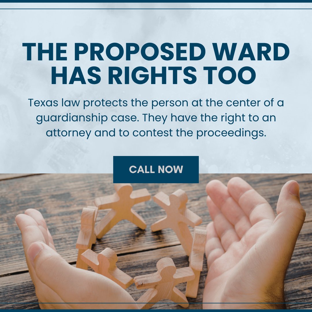 txbarrlaw's tweet photo. A guardianship filing does not automatically remove someone’s rights.

In Texas, proposed wards have rights, including notice, legal representation, attending hearings, and contesting the guardianship. Courts must also consider less restrictive alternatives. https://t.co/HlYfbur9O6
