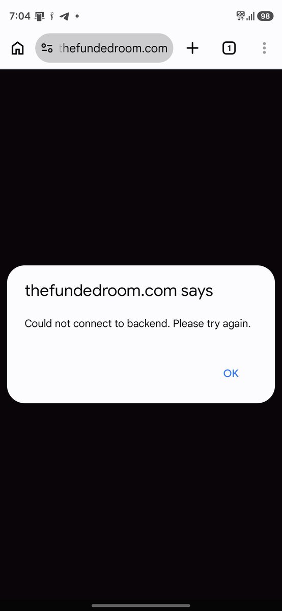 AkElectric0's tweet photo. @thefundedroom Open nhi ho rha hai app se bhi or website se bhi https://t.co/ts1kOROigX