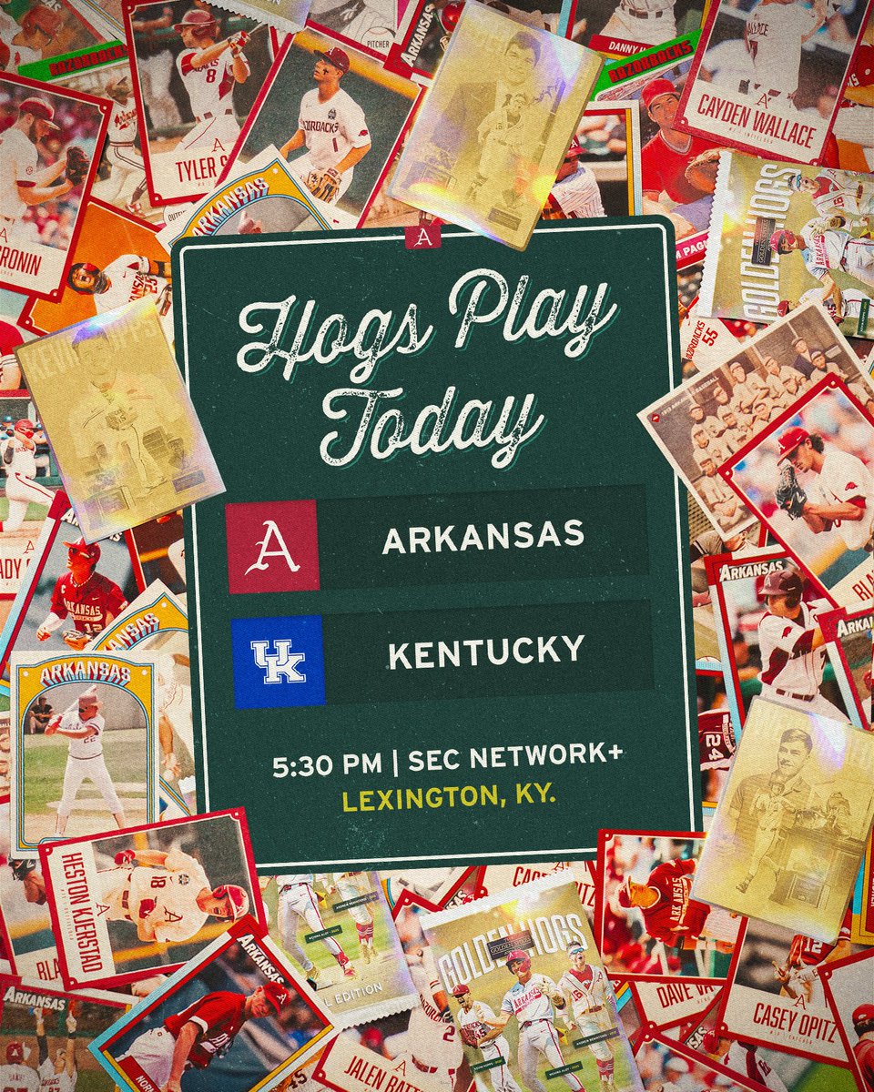 RazorbackBSB's tweet photo. Series opener against the Wildcats!

Gameday Links: https://t.co/nqnGUbaVbj https://t.co/QV3WjAcQ83