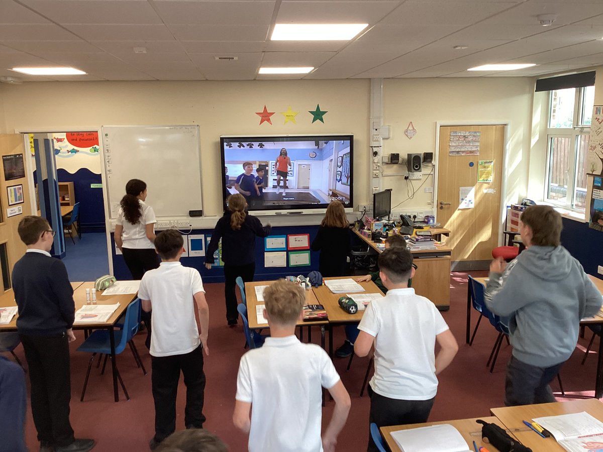 MrsGregoryYr6's tweet photo. Children enjoying the workout with Joe Wickes for Mental Health Week @HelpPicture @Nursery_Hill https://t.co/zMUEU0tP2j
