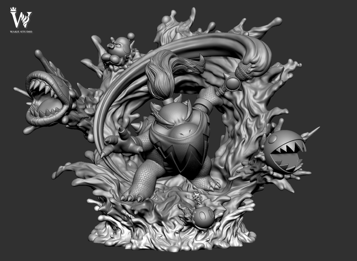 WakeStudio1's tweet photo. Hello everyone, our next Mario character, Bowser Jr， It has been completed and preparations for prototype production have begun. I will release any progress in a timely manner. Hope everyone likes it.
#Mario #BowserJr https://t.co/G4XNc4I01J