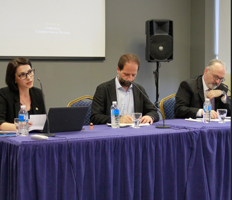 abupols's tweet photo. We hosted the panel “Contemporary Approaches and Diplomatic Perspectives on the Cyprus Issue.” We were honored to welcome Amb. @DehaErpek, Representative of the Republic of Türkiye Ministry of Foreign Affairs in Antalya, and @asli_erkmen, Consul General of the TRNC in Antalya. https://t.co/Irc2zTH9XP