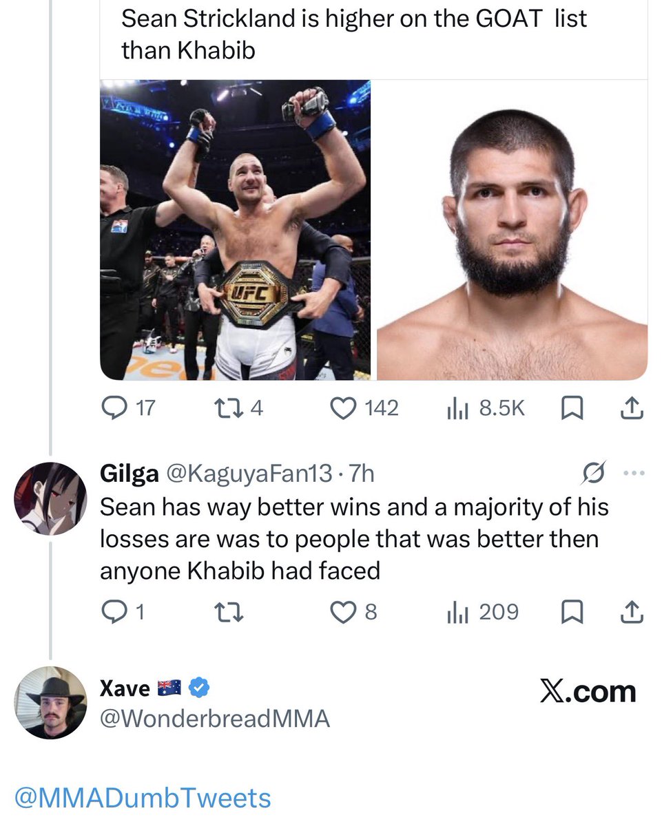MMA’s Dumbest Tweets tweet media