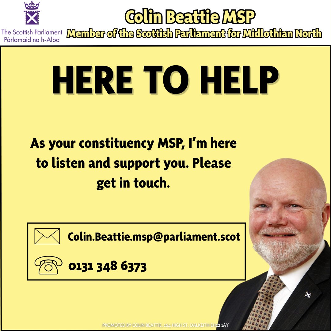 Colin Beattie MSP for Midlothian North tweet media