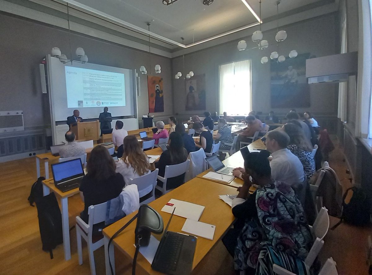 SIDRAInstitute's tweet photo. A SIDRA Senior Research Fellow attended the Cluster of Research Excellence (CoRE) in Migration & Health, where SIDRA is part of this important Africa-Europe research collaboration.

The CoRE, co-led by Uppsala University and the University of the Witwatersrand, advances collaborative research and policy approaches to support the health of migrants and migration-impacted communities across the AU-EU migration corridor. #InternationalCollaboration #MigrationAndHealth #CoRE #AUEU #ResearchExcellence