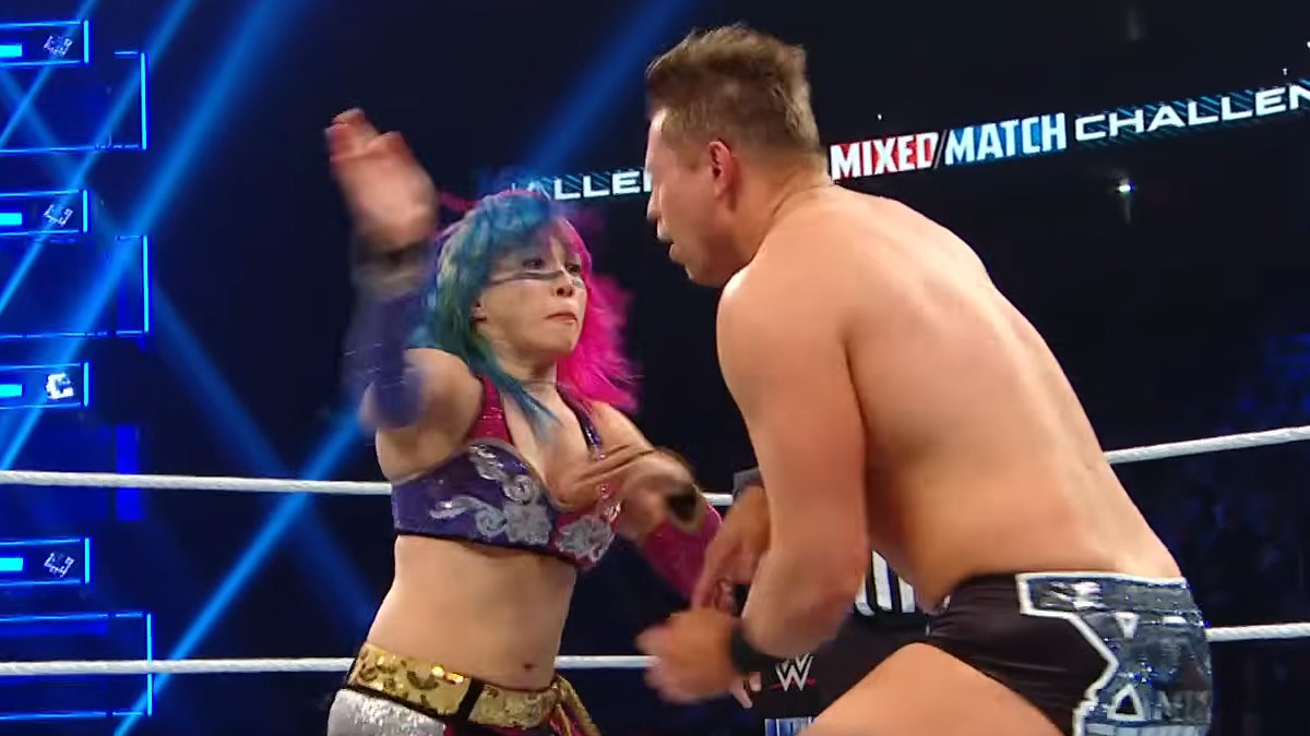WrestleTalk_TV's tweet photo. WWE has shared a playlist of "Forgotten Asuka Moments"

- Misting Dominik Mysterio on Raw in December 2022

- Throwing Jeff Hardy out of the ring after the 18-person mixed tag team match on SmackDown in April 2019

- Attacking The Miz and ditching him during the December 2018 Mixed Match Challenge SmackDown final against R-Truth and Carmella

- Saving Bianca Belair from Chelsea Green and Carmella on Raw in March 2023

- Vibing to Nia Jax's theme song on Raw in May 2020

- Choosing to face Charlotte Flair at WrestleMania 34

- Dancing at WWE HQ in the 2020 Money in the Bank ladder match

- Disguising herself as a trainer before misting Alexa Bliss and Charlotte Flair in November 2025

- Chopping The Miz after they beat Jimmy Uso and Naomi in the 2018 Mixed Match Challenge SmackDown semi-final

- Flicking Becky Lynch's nose on Raw in April 2022