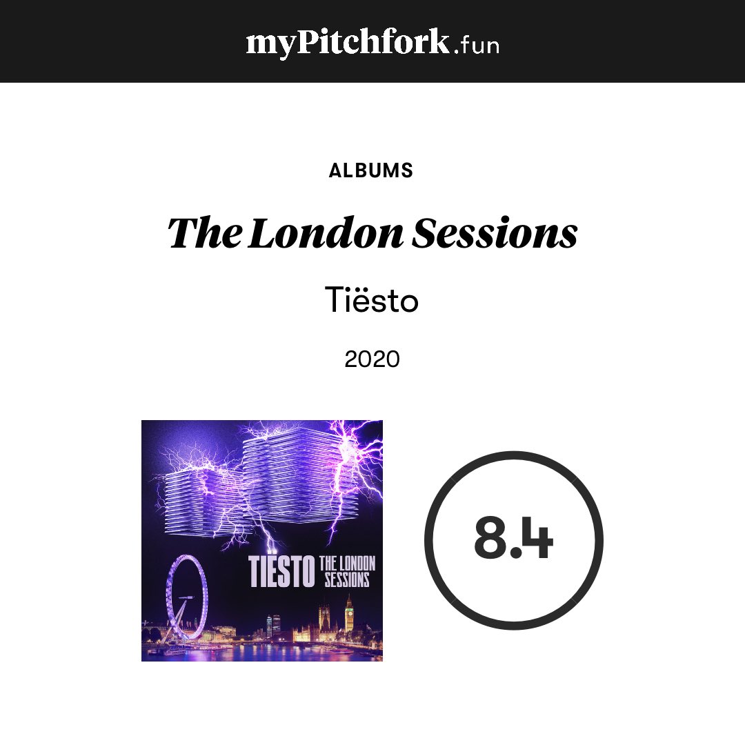 💿 Album Review #384 “The London Sessions” — Tiësto 🇬🇧🎧 🟢 8.4