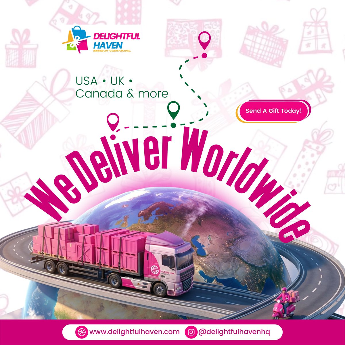 HavenDelightful's tweet photo. We deliver gifts worldwide 🌍🎁
USA 🇺🇸 UK 🇬🇧 Canada 🇨🇦 & more
Flowers 🌹 Cakes 🎂 Teddy 🧸 Luxury gifts 💝
📩 DM to send a gift today
#WorldwideDelivery #GiftDelivery #SendLove #InternationalDelivery https://t.co/qNfyZqj1Ef