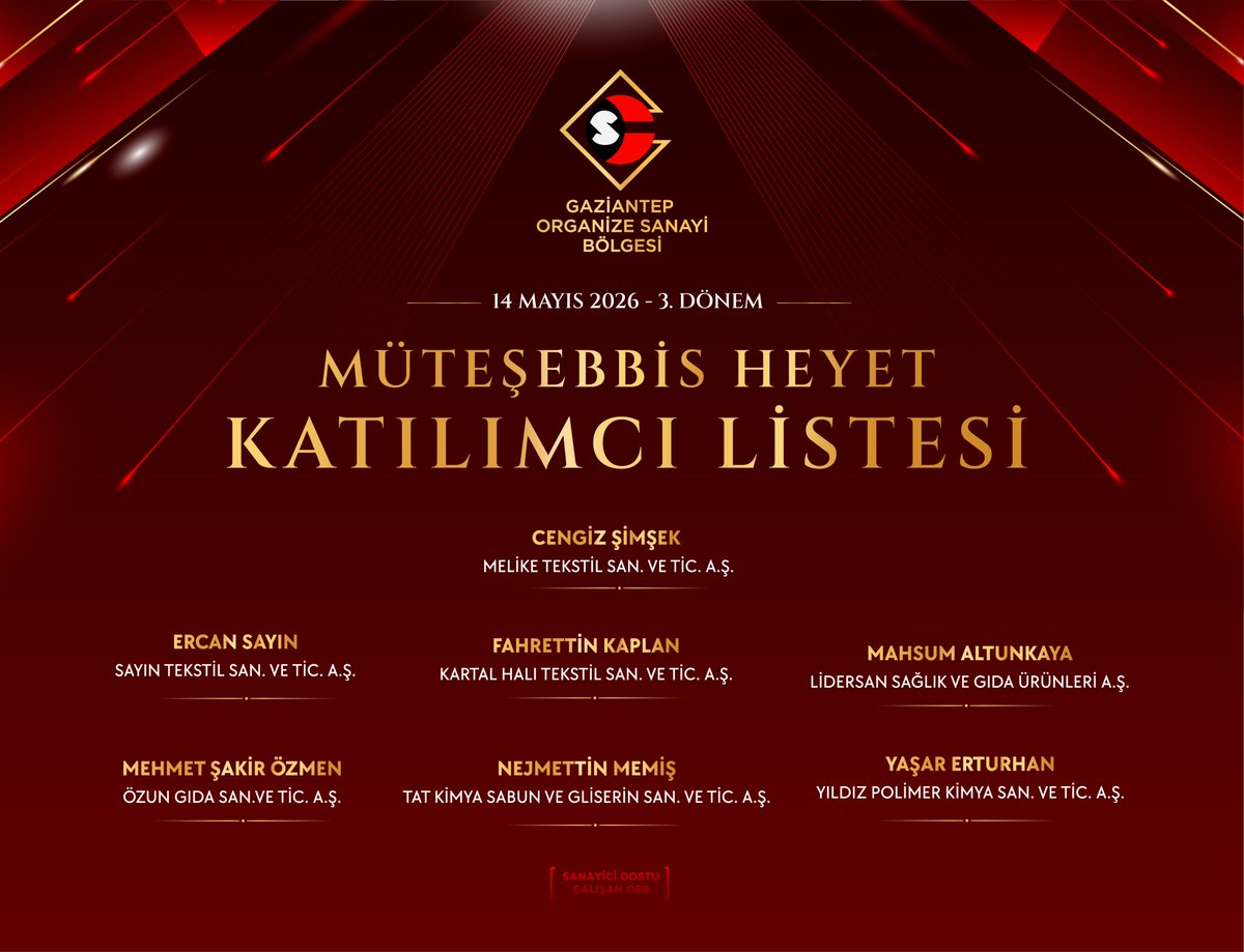 Gaziantep OSB tweet media