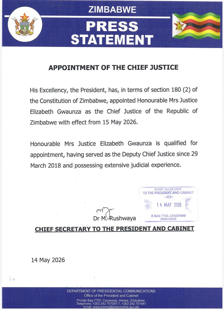 Presidential Communications Zimbabwe 🇿🇼 tweet media
