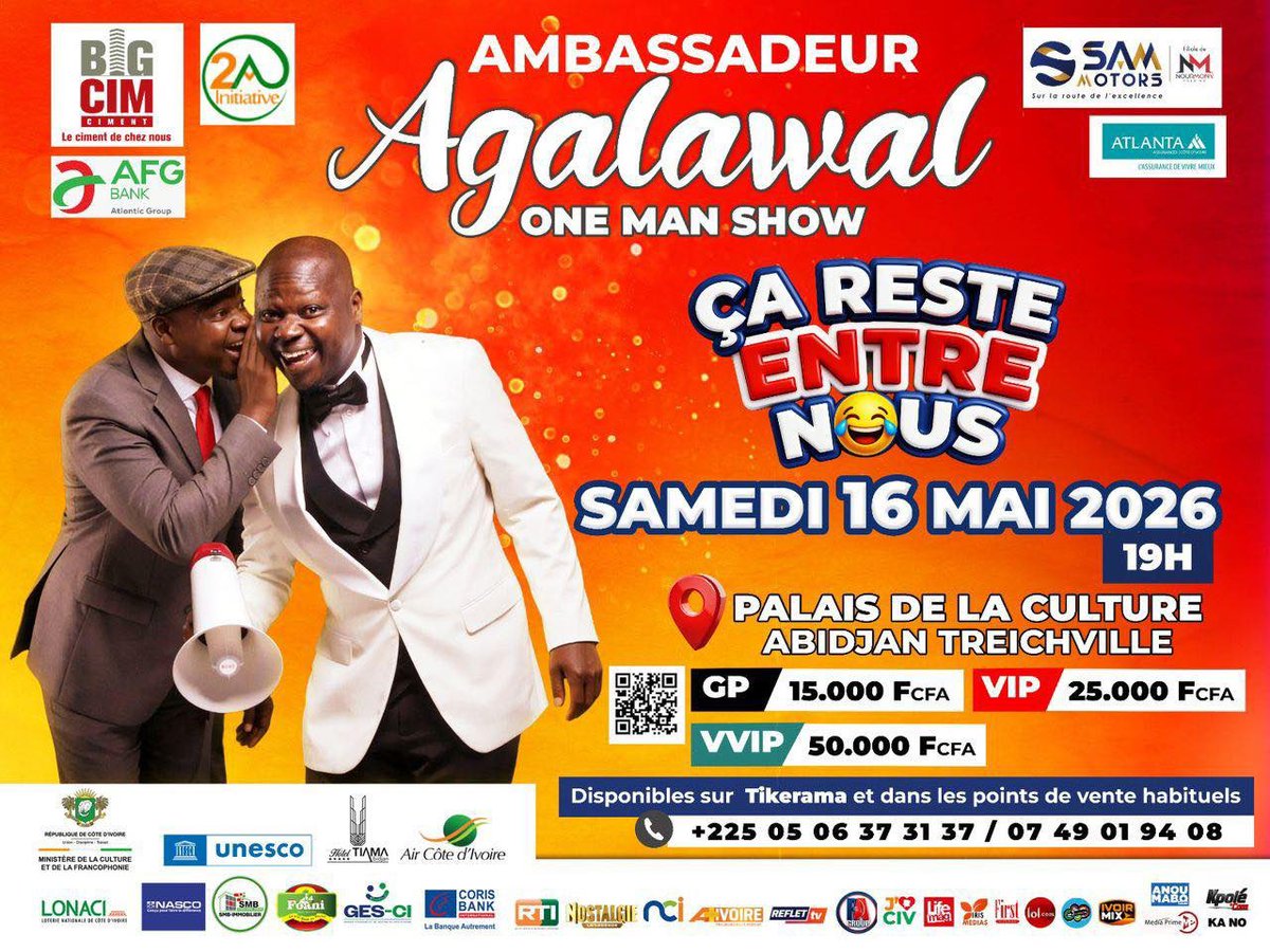 Tikerama's tweet photo. 🎟️🔥 LA SÉLECTION TIKERAMA DU WEEK-END EST LÀ ! 🔥🎟️
👉🏽 Tickets ici : https://t.co/REvyMbZcKg
➡️ Oumou Sangaré en Concert Live
➡️ AXEL MERRYL en Concert Live
➡️ SPECTACLE AMBASSADEUR AGALAWAL
Le plus dur ce week-end, ce sera de choisir 😭
#tikerama #weekends #Abidjan #Mai https://t.co/S4dODj38TI
