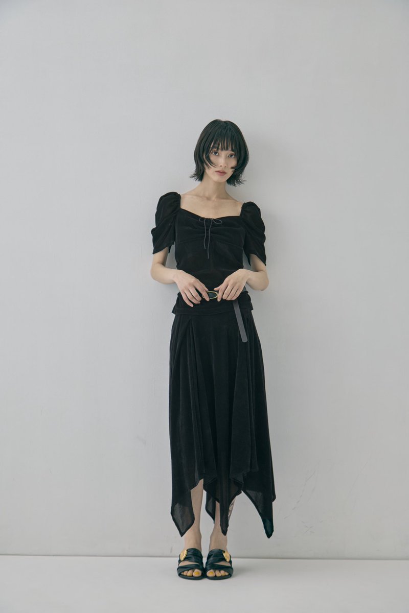 FETICO × STUDIOUS 別注VELOUR TEE🖤🤎 別注VELOUR ROSE TEE