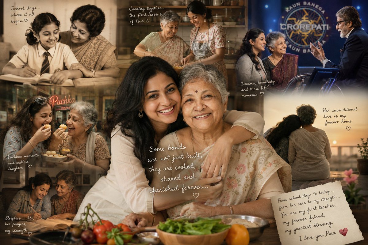 PagesOfSushmita's tweet photo. The older I grow, the more I realise how much of my mother quietly lives within me. ❤️

From puchkaa cravings and KBC evenings to unconditional love and holding a family together, this piece became a journey through memories I didn’t know I missed so deeply.

#MothersDay #Writing https://t.co/Imh8xBRpk1