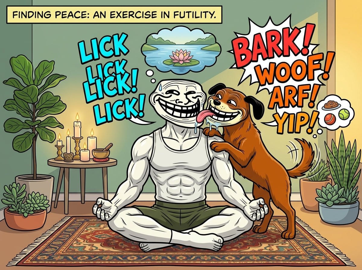 Solplayerdev's tweet photo. @troll_ and @trolldog_sol doing yoga!

ByeRAzBbjsPVZWkqL8WbKTUsKF3YB8SVWW8urcCSpump

#TROLLDOG #TROLL $TROLL #SOLANA https://t.co/Q3krUbFOFu