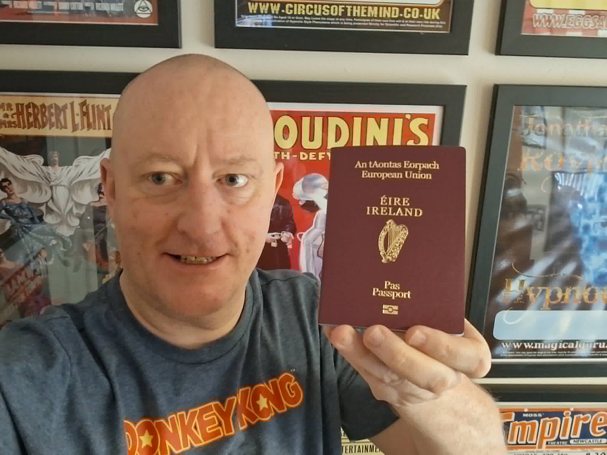 roylehypnotist's tweet photo. Royle Hypnotist &amp; Mind Magician Reveals he is now available for Visa Free European Bookings thanks to  Irish Passport arriving Today after Irish Citizenship granted in Jan 2026

https://t.co/IldK47Dh3R

#Irish #Ireland #Eire #Europe #Hypnotist #MindReader #Magician #Hypnotherapy https://t.co/8oLIpJJsOb