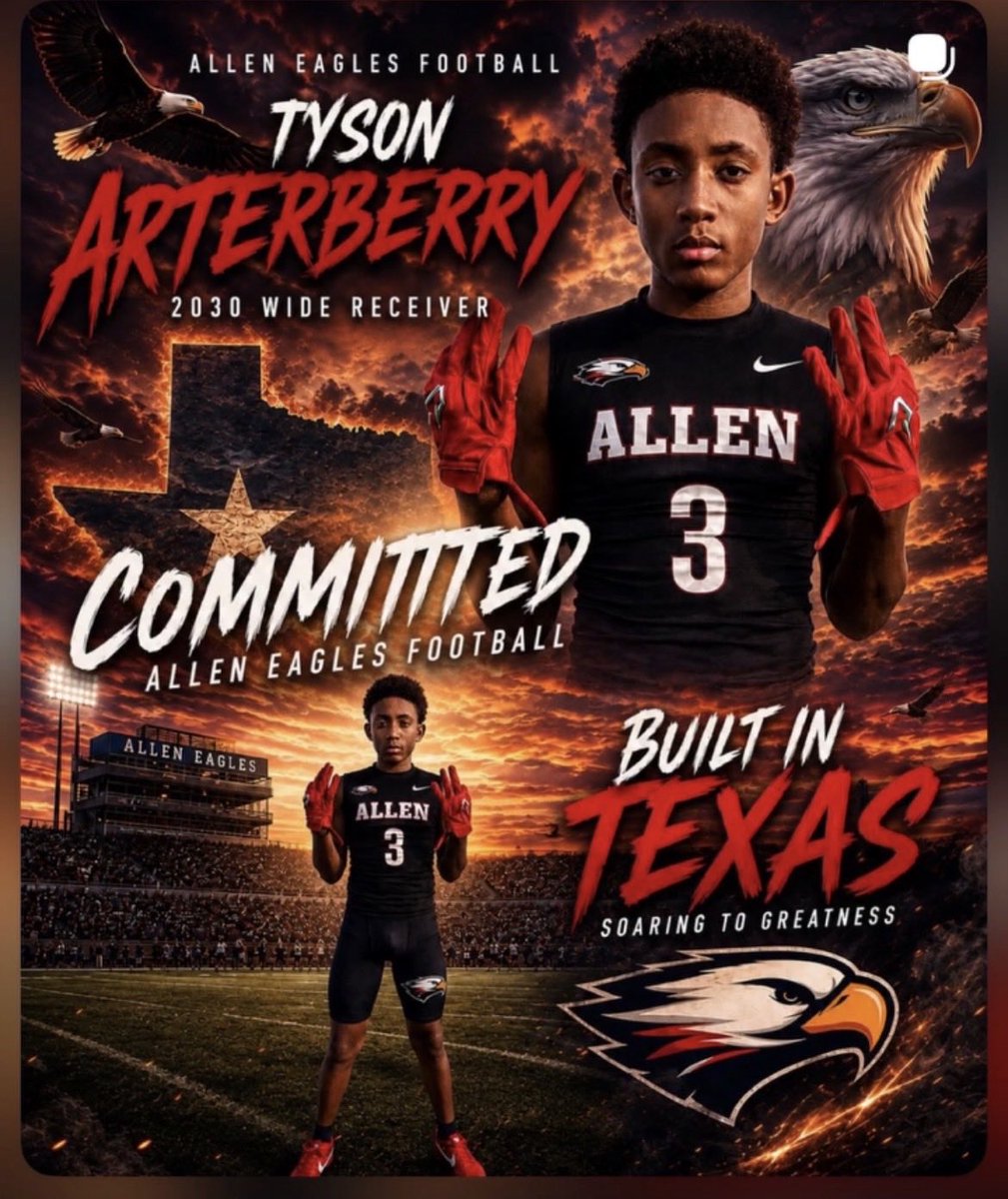ArterberryErika's tweet photo. Mom is so proud of you Xander! Let’s build this dream brick by brick! We will make this dream come to reality by ANY MEANS NECESSARY 💪💪😤💯🥰#AllenEagle #FutureHOF #YellowJacketDreams #TyDolla #HalloffameTy #WideReceiver https://t.co/59jVtIwkgQ