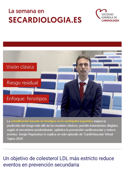 secardiologia's tweet photo. 🫀 Ya disponible la newsletter semanal

Esta semana en #BlogSEC destacamos:
🔹 Estratificación fenotípica en cardiopatía isquémica
🔹 Nuevos objetivos de colesterol LDL en prevención secundaria
🔹 Deporte de competición y cardiopatías congénitas
🔹Detección precoz de fibrilación auricular

Además, descubre la campaña de concienciación sobre hipertensión 'Hay #PeligrosQueNoTeVes Venir'.

No te la pierdas 👇

https://t.co/5gePHv0o6P