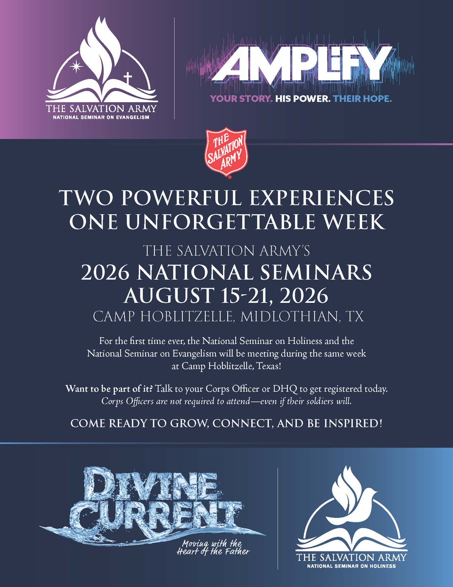 The Salvation Army National Seminars NSE/NSH tweet media
