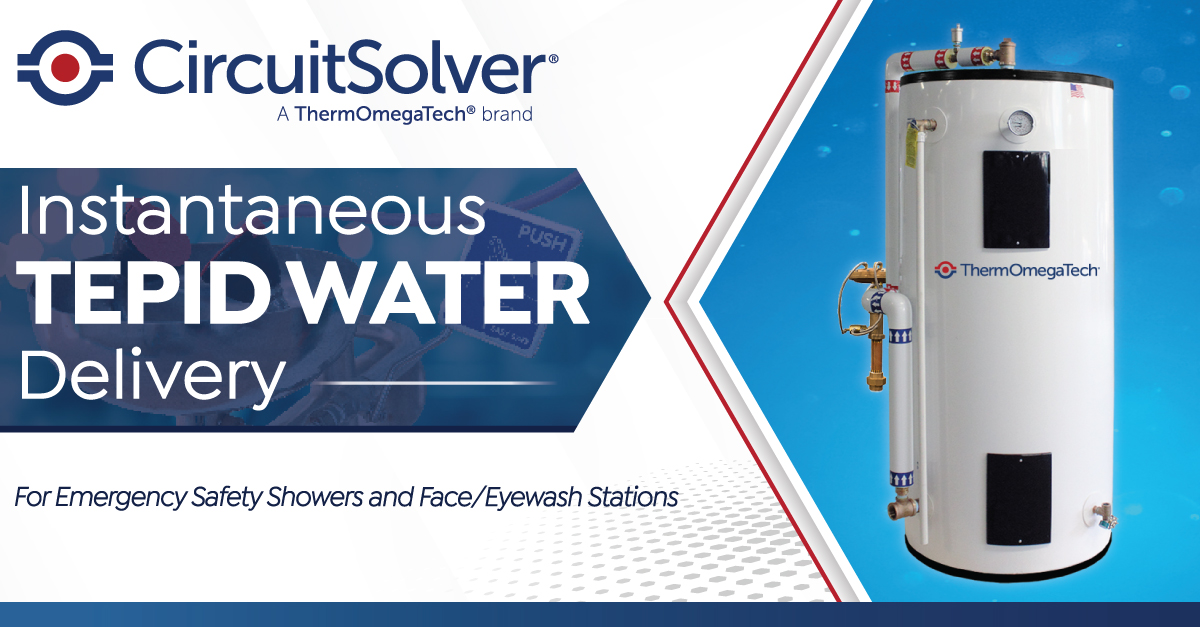 CircuitSolver's tweet photo. Simplify installation and ensure safe, consistent delivery of tepid water with the ESS Emergency Safety Shower Water Heater. 
Explore the benefits of a proven safety shower water heating solution:
https://t.co/GvBq5hjgzy https://t.co/gRootwX9sw