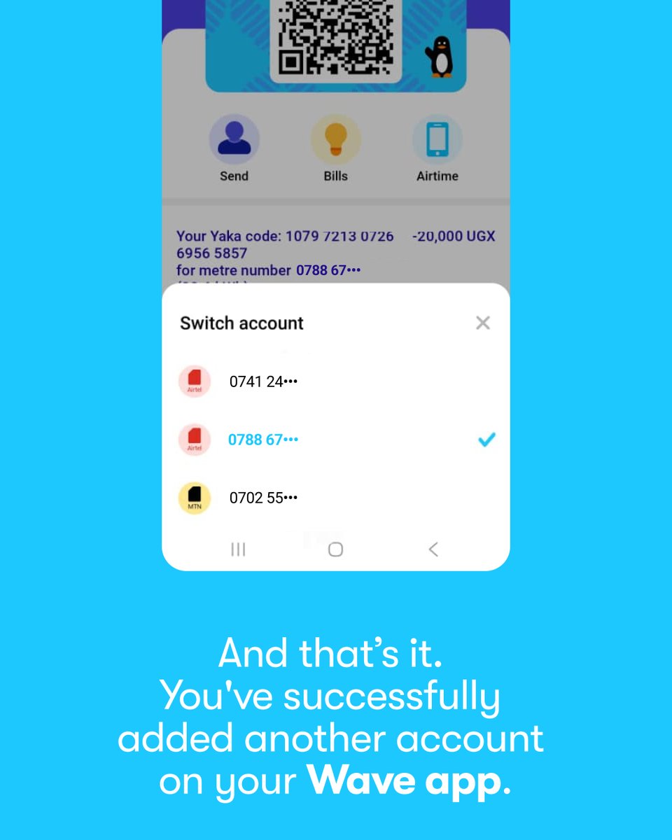 wave_ug's tweet photo. 🧠All your accounts in one interface. No more logging in and out. 

#WaveUg #Wave #Uganda #MobileMoney #Fintech #MoMo https://t.co/L92e0nENI0