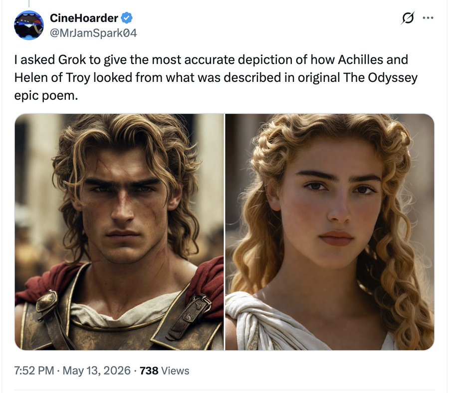 TheLincoln's tweet photo. lmao why did all the right-wing bros decide The Odyssey is about Achilles and Helen of Troy? https://t.co/wu6aKzhhgX