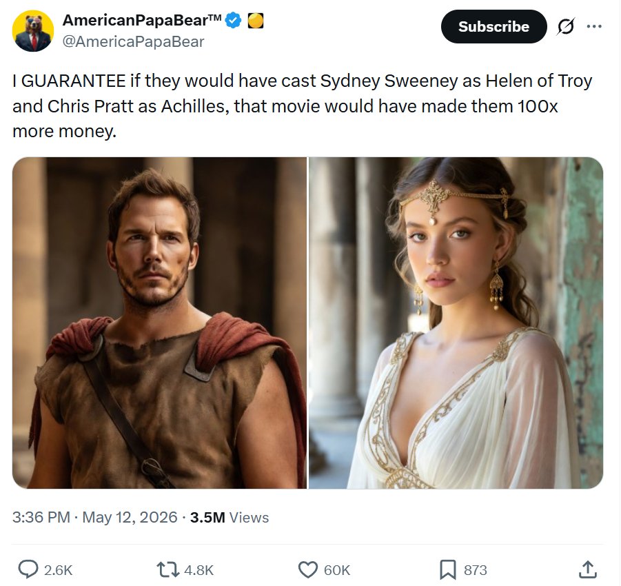TheLincoln's tweet photo. lmao why did all the right-wing bros decide The Odyssey is about Achilles and Helen of Troy? https://t.co/wu6aKzhhgX