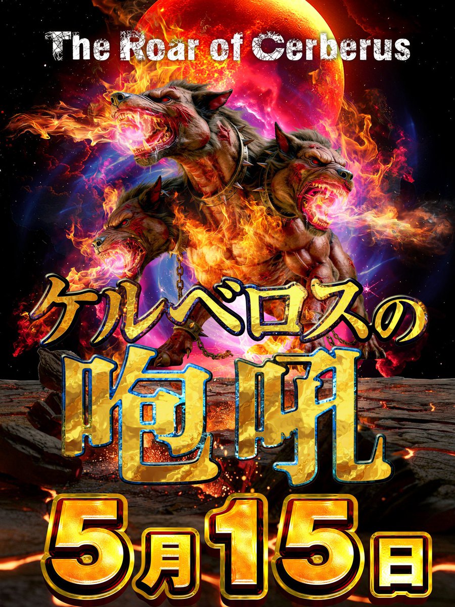 5/15⛳️ 楽園松戸 ➄の日 🔰ケルベロスの咆哮 明日は謎に新取材を開催
