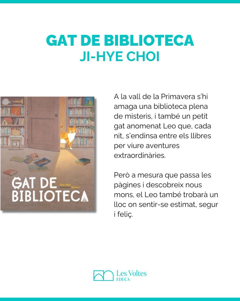 LesVoltes's tweet photo. 📚 3 novetats de Les Voltes Educa que t’encantaran!

🐶 Gos Pudent al Museu del Louvre 

💛 Les coses importants (no són coses) 

🐱 Gat de biblioteca 

✨ Vine a la llibreria i sigues dels primers a descobrir-les!

#lesvoltes #lesvolteseduca #llibreria #novetats #girona https://t.co/jwgjfR0lvH