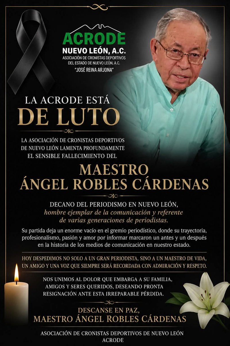 IreneTorres's tweet photo. Lo extrañaremos mucho, don Ángel. 

Gracias por tanto. https://t.co/iDmoXXfNJg