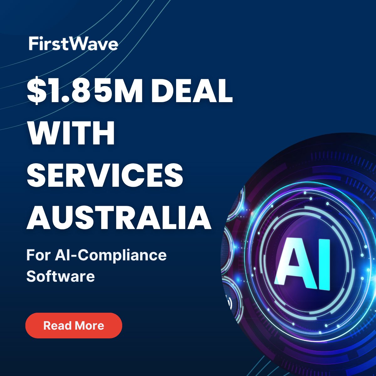 Firstwave_FCT's tweet photo. FirstWave Cloud Technology (#ASX: $FCT) has secured an agreement with Services Australia for the provision of its AI powered compliance management software.

Under the terms of the agreement, Services Australia will licence FirstWave’s software for perpetuity, with further expected revenue growth.

The structure is as follows:
✅ Software licence $1.331 million
✅ Professional Services $0.143 million
✅ Annual support $0.378 million

Read more: https://t.co/MqLJILKpDv

#FirstWave #QuarterlyReport #ASXStocks #Cybersecurity #NetworkSecurity #Compliance #AI #MachineLearning #SaaS #B2BTech #TechStocks