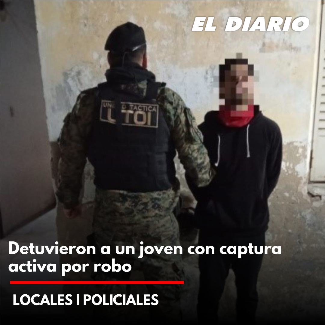 ElDiariodeSP's tweet photo. LOCALES | POLICIALES | Detuvieron a un joven con captura activa por robo
https://t.co/SKGiavNvDm https://t.co/1aHKJIfaQs