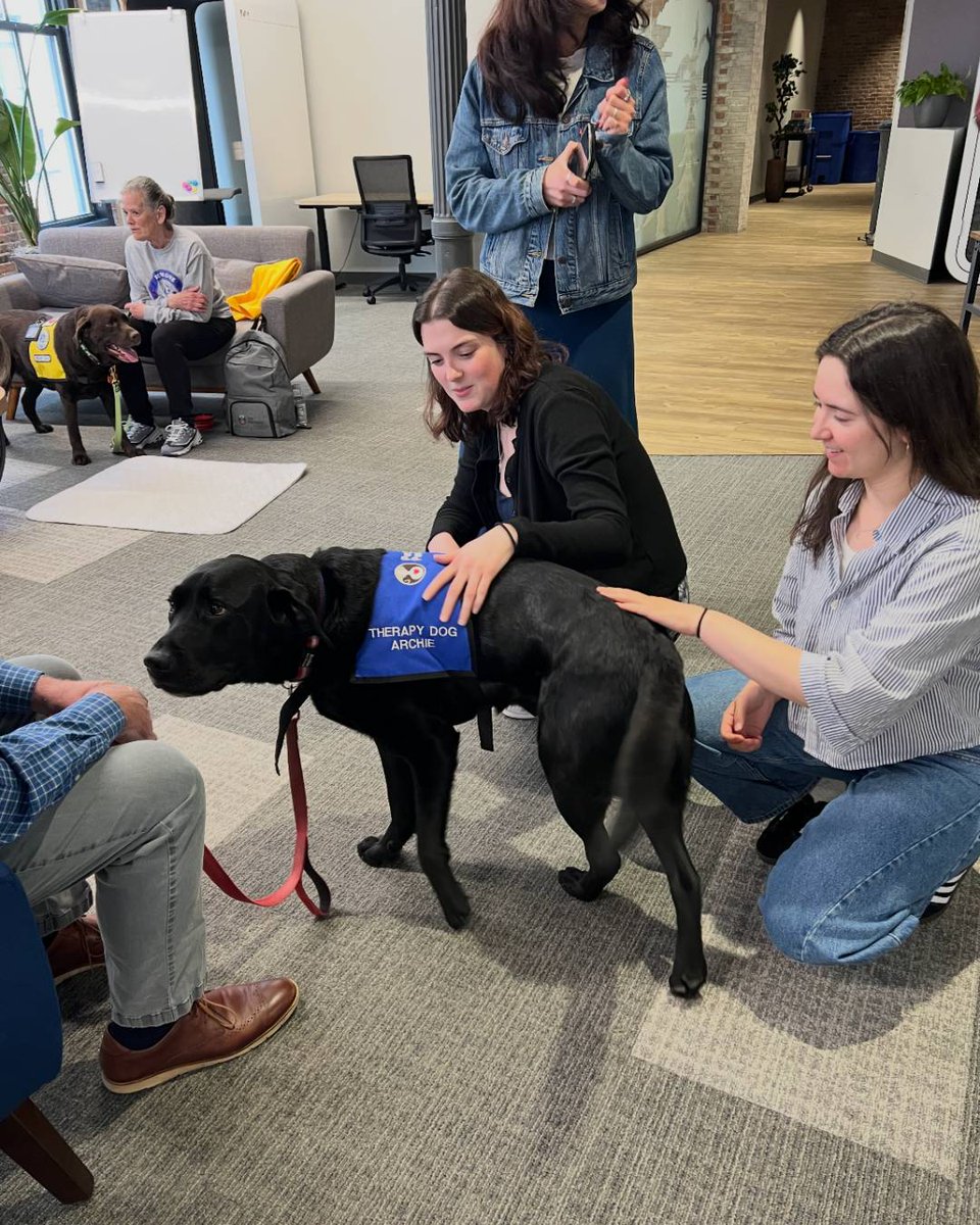 Nexamp's tweet photo. Always a good day in the office when we get a visit from Pet Partners 🐶 https://t.co/D0adHGMVtw