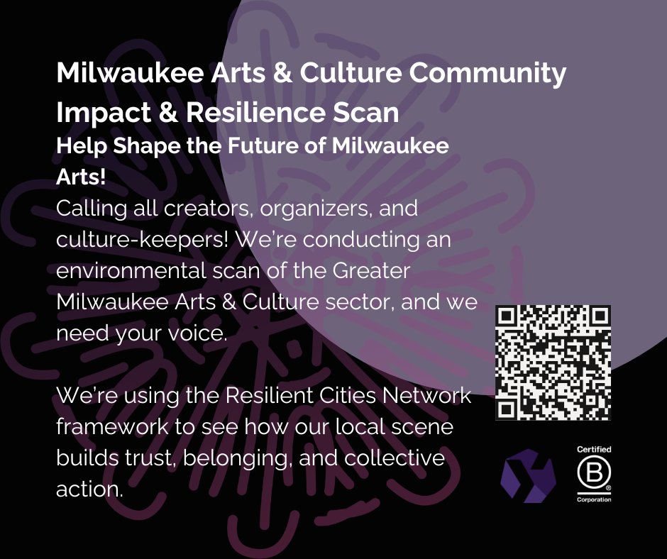 FireyPhoenix777's tweet photo. Help shape the future of Milwaukee arts! 🎨✨ Creators &amp; culture-keepers, we need your voice for an environmental scan of the Greater Milwaukee Arts &amp; Culture sector. Join us in building trust &amp; belonging! 🌍❤️ https://t.co/d24JZhBvx1 #MilwaukeeArts #Community #CollectiveAction https://t.co/CMfxCaULri