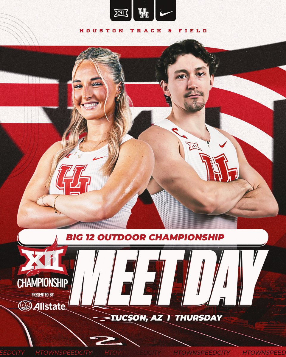 UHCougarTF's tweet photo. Day 1 of Big 12s 😤

♦️ Multis: 1 pm CT/11 am PT
♦️ Field: 2 pm CT/12 pm PT
♦️ Running: 8:30 pm CT/6:30 pm PT
📍 Tucson, Ariz.
📺 ESPN+
📊📺 https://t.co/9Bh6Tfrrs5 https://t.co/iz1D6xeery