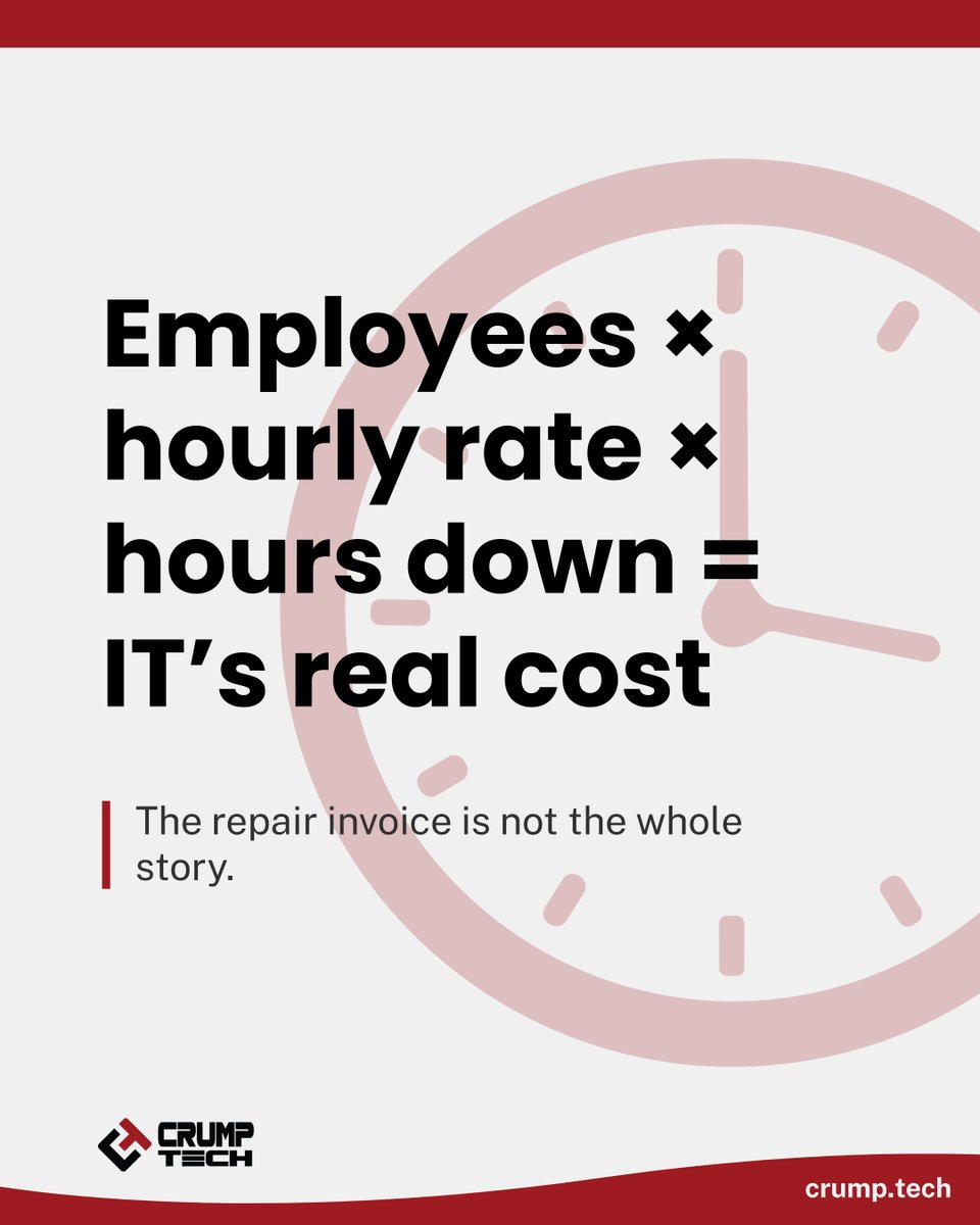 crump_tech's tweet photo. Tax season ends. Exposure doesn’t.

The risky part is what gets left behind:
old access
shared docs
sensitive files in email
passwords nobody updated

Cleanup is a security move.

#Cybersecurity #SMBSecurity #CrumpTech #DataProtection https://t.co/8muByc5OEI