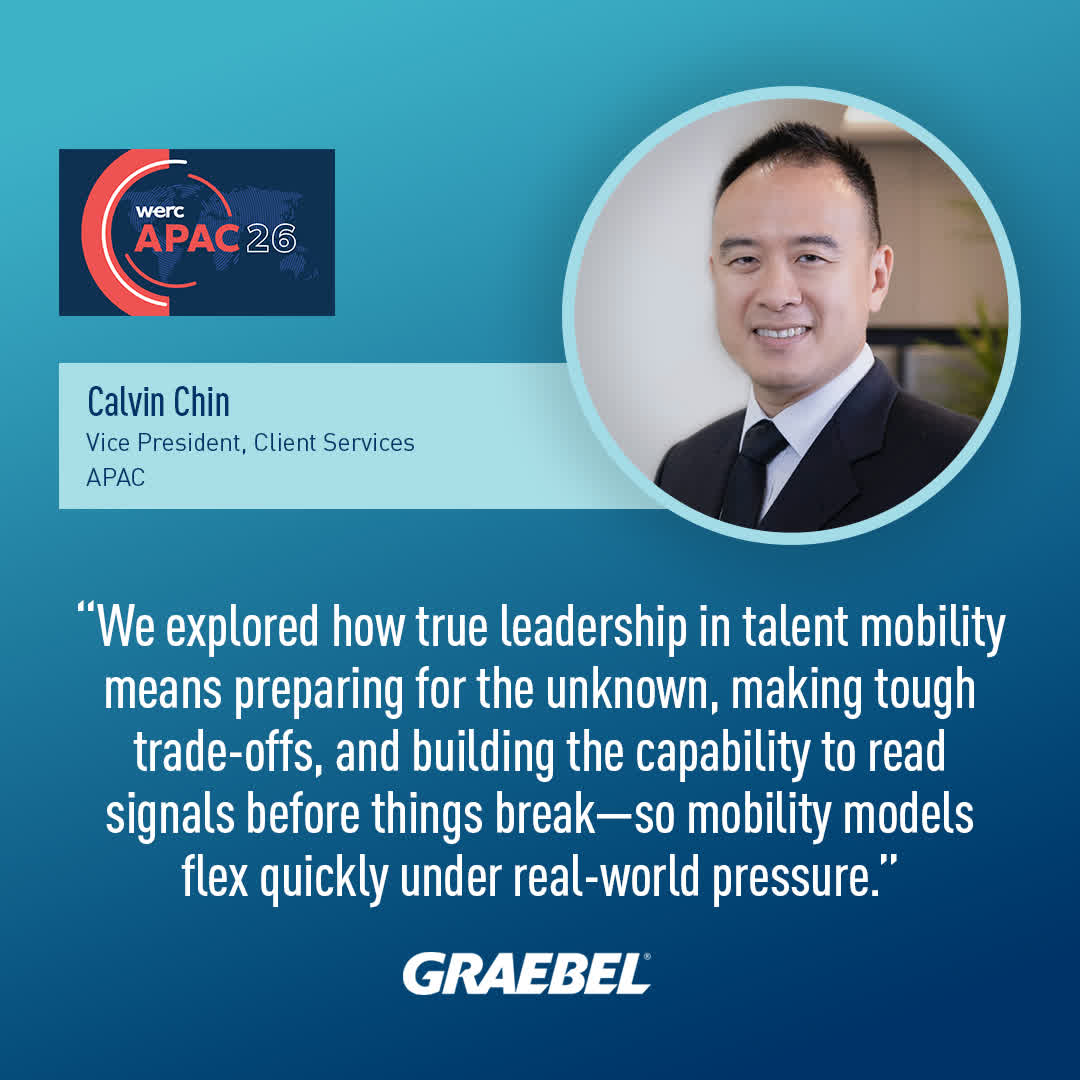 GraebelRelo's tweet photo. At #WERCAPAC26, Calvin Chin, our VP of Client Services, APAC, moderated a timely panel on leading talent deployment through crisis—balancing speed, risk, cost and continuity across APAC and beyond. 👇 Key takeaway below. https://t.co/GAGzAQP8Mw