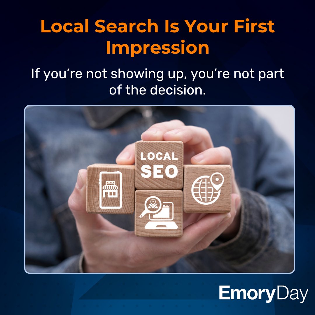 emoryday's tweet photo. Want more local customers to find your business? Local SEO helps you show up when it matters most. Read the post. https://t.co/SMmBRi055t #EmoryDay #DigitalMarketing #LocalSEO https://t.co/0IDdz5F72k
