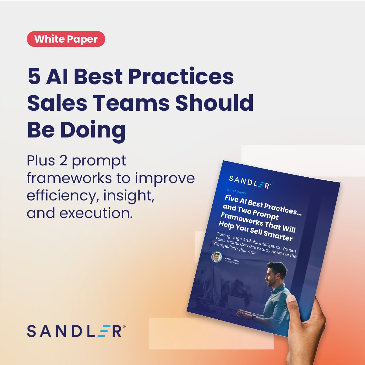 Dave_Mattson's tweet photo. AI is everywhere in sales—but turning it into real productivity gains is the challenge.

The difference comes down to application. How is it integrated in your workflow?

👉 Learn the best practices and proven frameworks to use AI more effectively: https://t.co/78fFvmJo0q https://t.co/tbKo8zEm7f