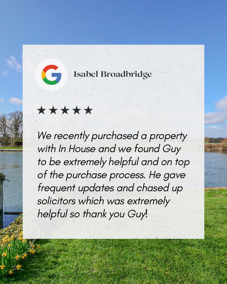 Inhouseproperty's tweet photo. 🌟 5-Star Review! 🌟

Looking to buy, sell or let? Experience the same 5-star service our clients are talking about.

📞 Contact us on: 01491 839 999​​

🔎 Read all our verified reviews:
https://t.co/MsodsHDGFD https://t.co/p3MmmEEfzZ
