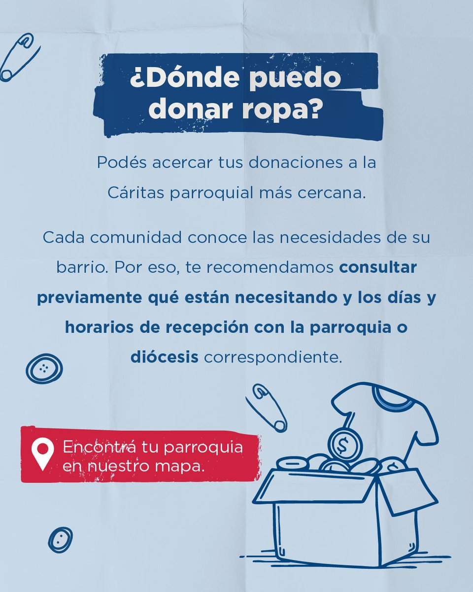 CaritasAR's tweet photo. ¿Tenés dudas sobre cómo colaborar con Cáritas? https://t.co/e9ynZf1mdS