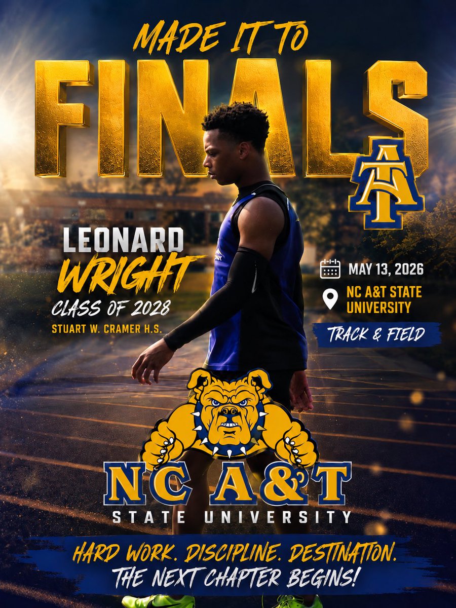 28leonardwright's tweet photo. Top 5 in the NC 4A State Finals for the 110mHH.
The work is showing. The discipline is paying off.
To God Be The Glory.

Now it's time to level up.
AAU season loading. https://t.co/K2UAr9k8k5