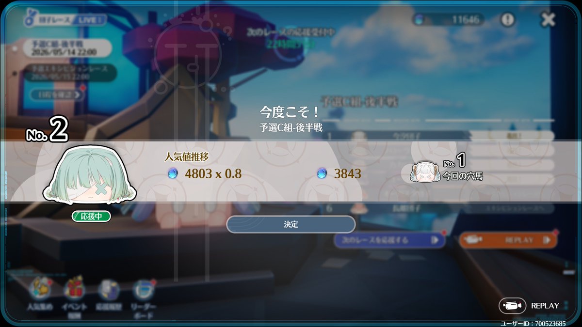 おおwフローヴァ2位wがんばったねぇ