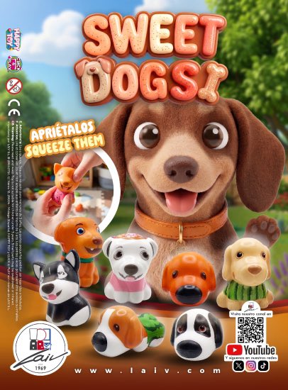 LaivSl's tweet photo. 🐶💖 Sweet Dogs – Nueva colección 

¡Los perritos más achuchables! 😍🐾

Sweet Dogs
Distintas razas de perros súper apretables 🐶✨
📦 Bolas de 68 mm

No podrás quedarte solo con uno 💖

https://t.co/qvIqb5c3mx

#SweetDogs #NuevaColección #Vending #Bolas68mm #Perros #Squishy https://t.co/IREukXa2vU